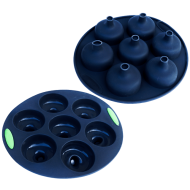 Tava de copt rotunda cu forme din silicon